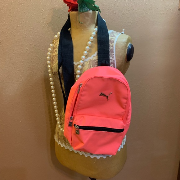 Puma Bags Puma Neon Pink Sling Backpack Poshmark